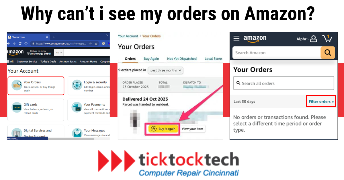 Why Can't I See My Orders on Amazon?