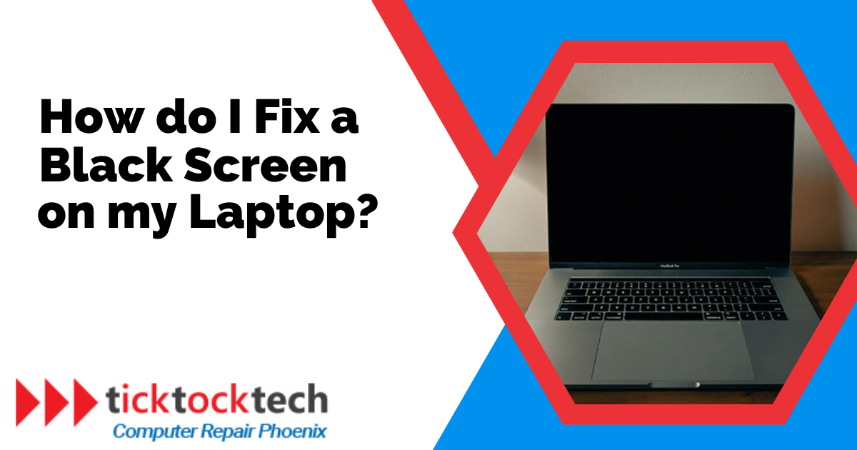 How to fix a black screen on a laptop
