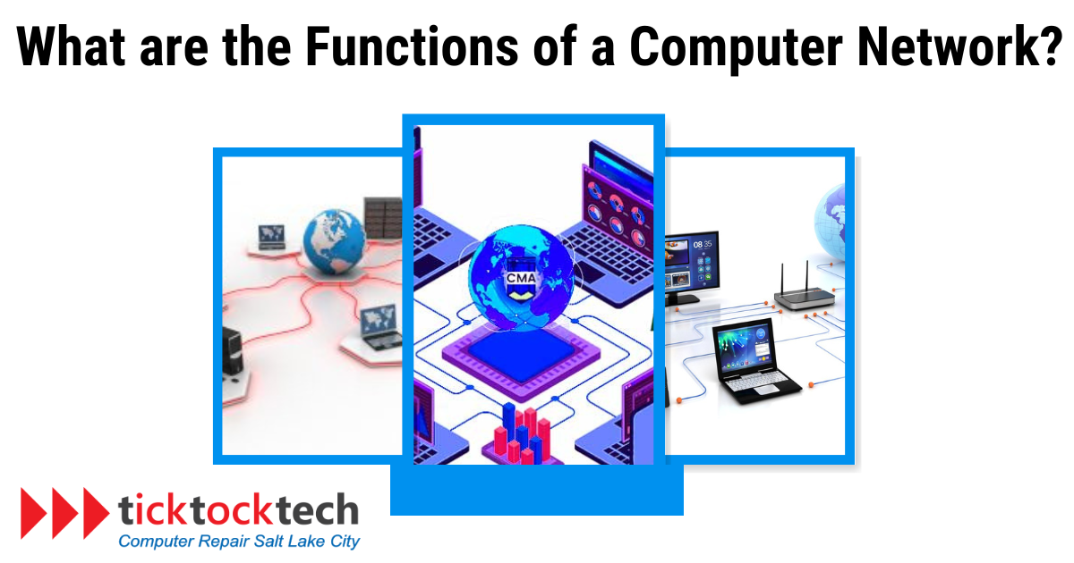 What are the functions of a computer network