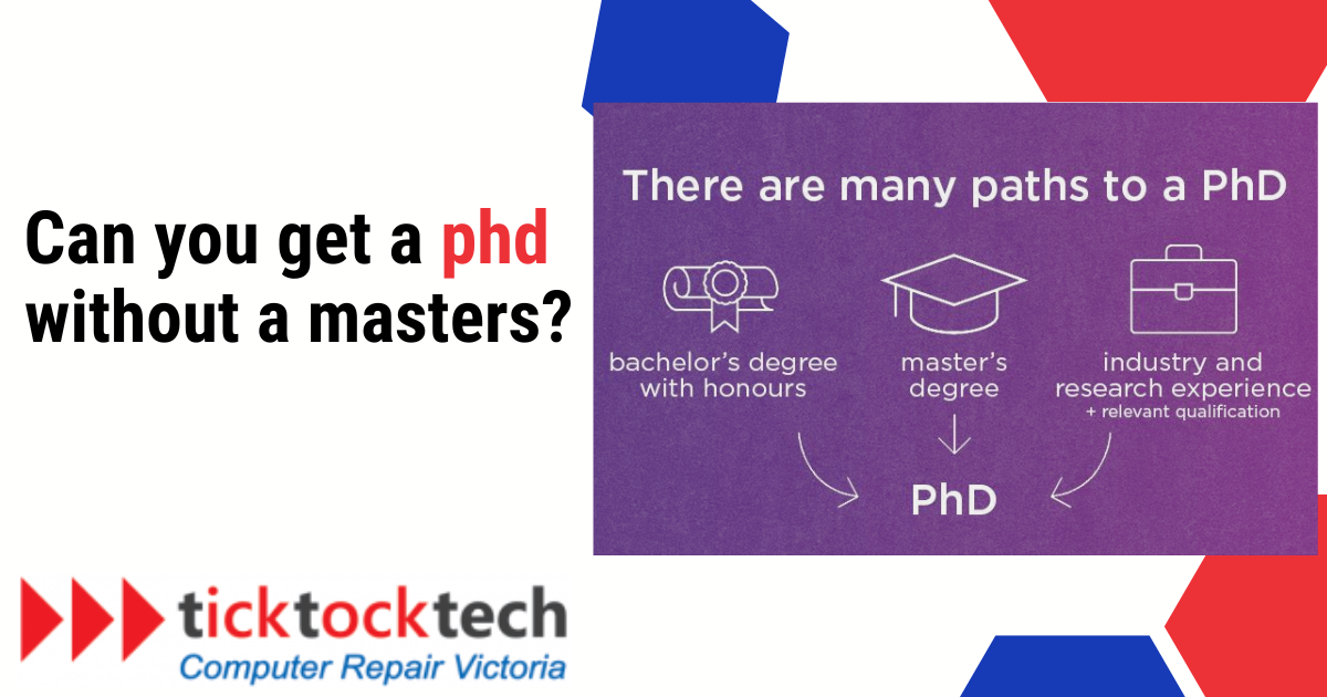 Can you get a PhD without a master's Degree?