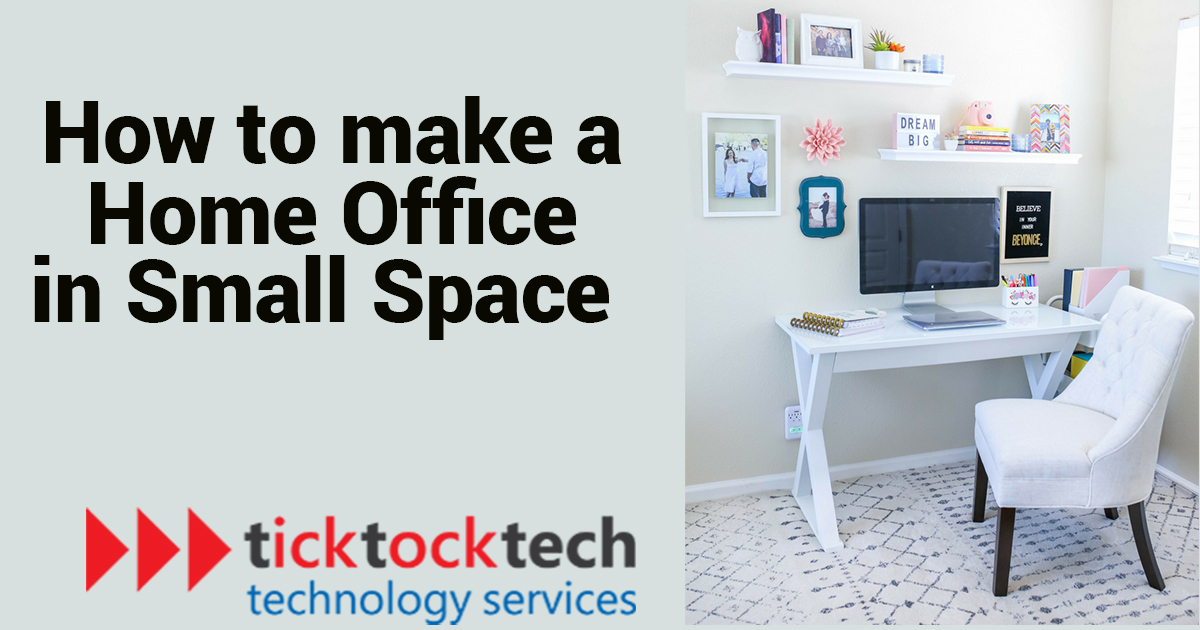 home office in a small space