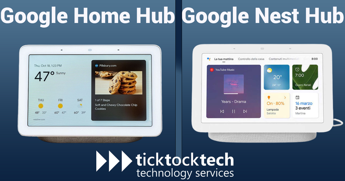 Google Home Hub vs Google Nest Hub