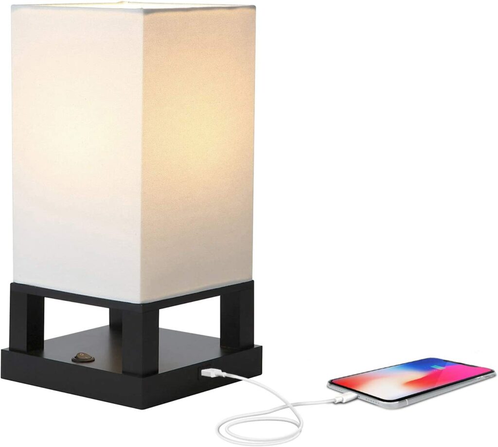 Brightech Bedside Lamp with USB Port