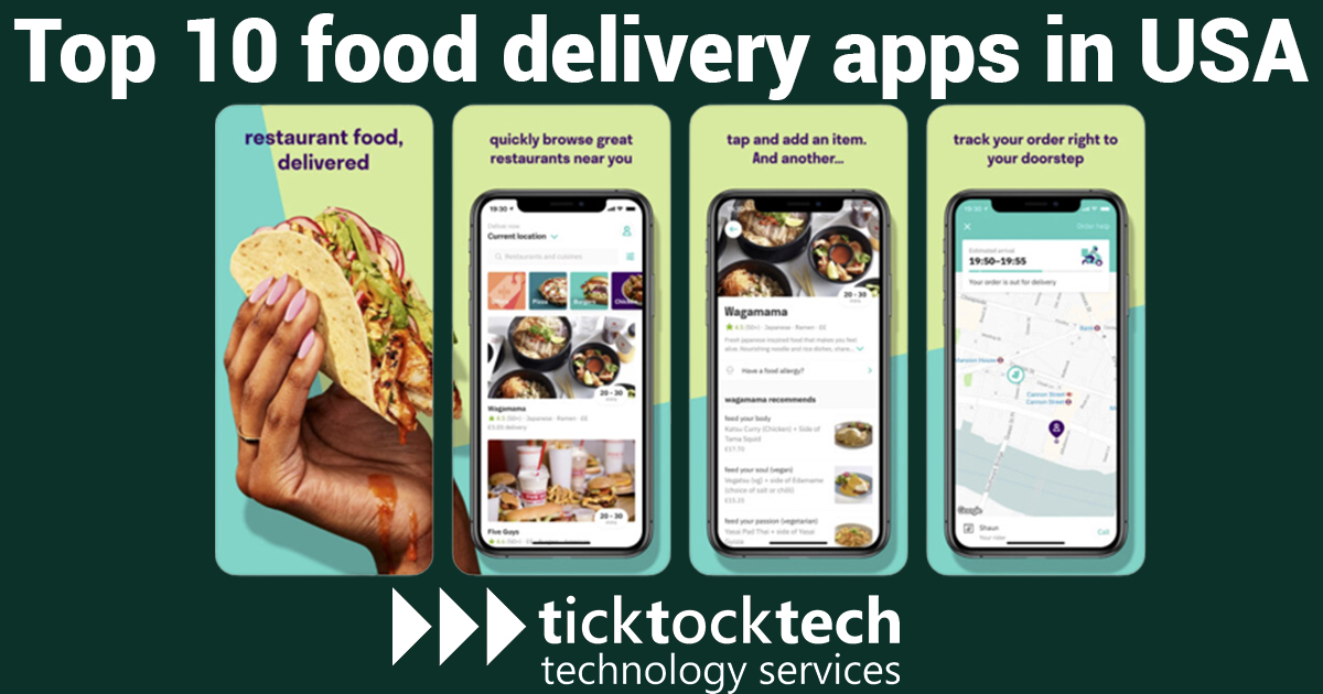 Top 10 food delivery apps in USA