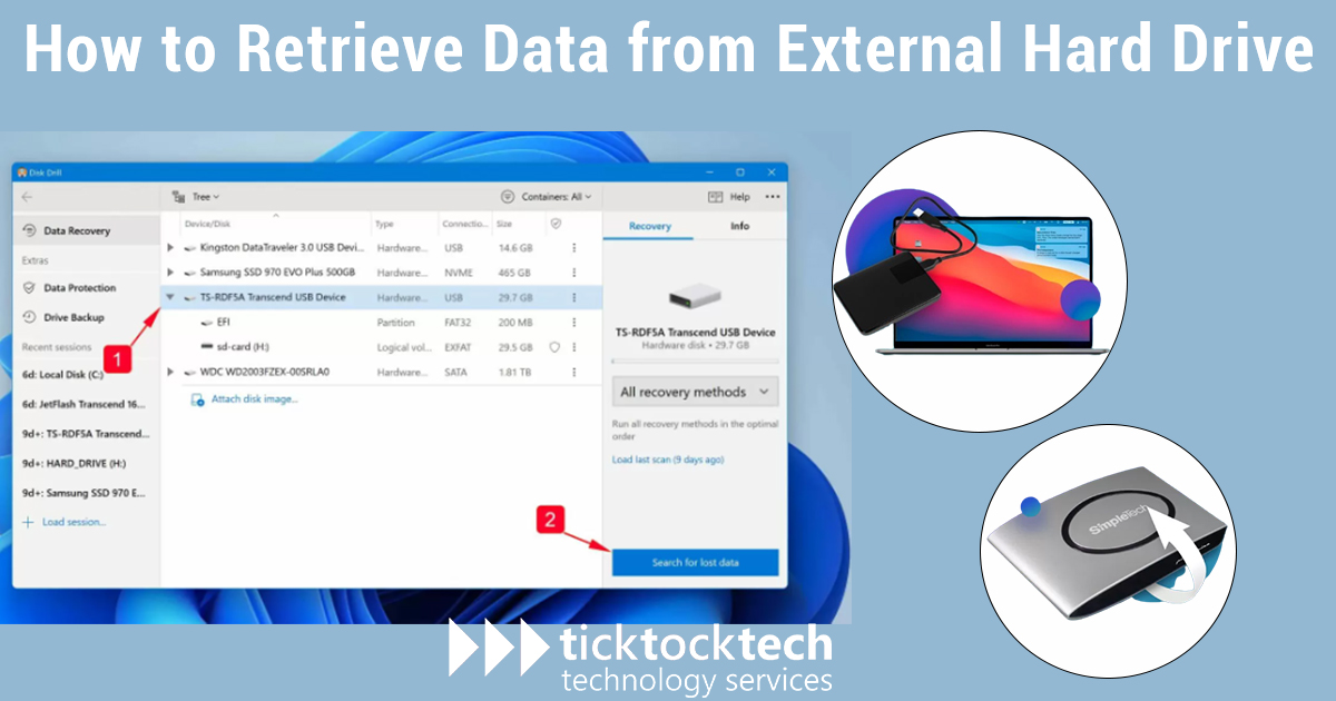 How to retrieve data from external hard drive in 2023