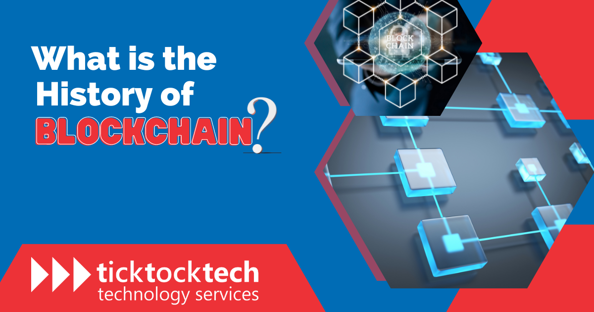 history of blockchain