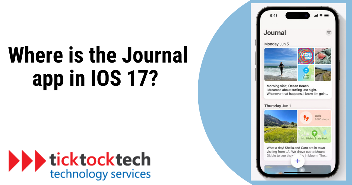 Where Is The Journal App In iOS 17?
