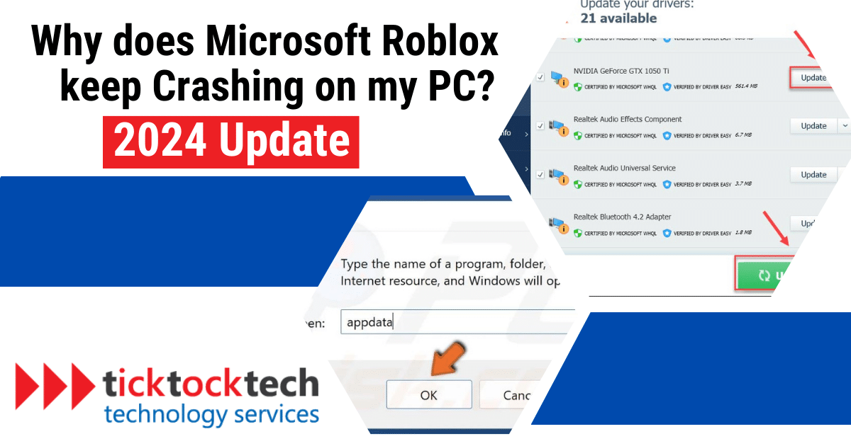 Why does Microsoft Roblox keep crashing on my PC